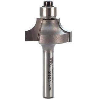 2101 Whiteside Round Over and Beading Carbide Tipped Router Bit 1/4 R, 1/4 S with Ball Bearing