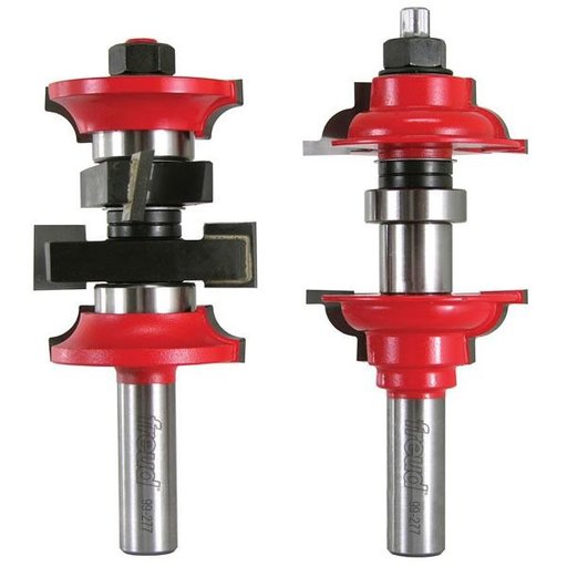 99-269 FREUD ROUTERBIT 1-7/8" (dia.) Entry & Interior Door Router Bit System with 1/2" shank, cove & bead profile