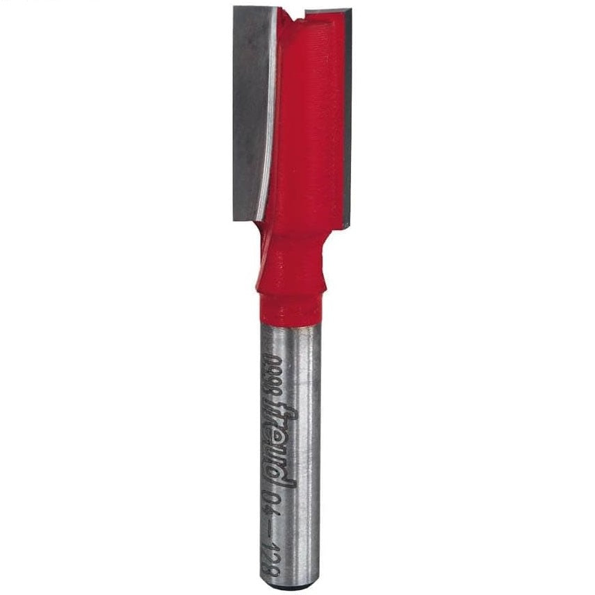 04-128 FREUD ROUTERBIT 15/32" (dia.) Double Flute Straight Bit with 1/4" shank, 2-3/8" overall length