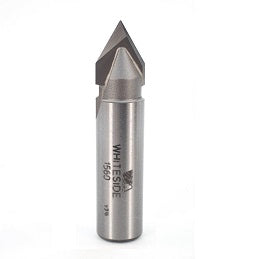 1560 Whiteside  V Groove Carbide Tipped Router Bit 60 Included Angle 1/2" SH 1/2" D X 7/16" P X 2-1/4" OL