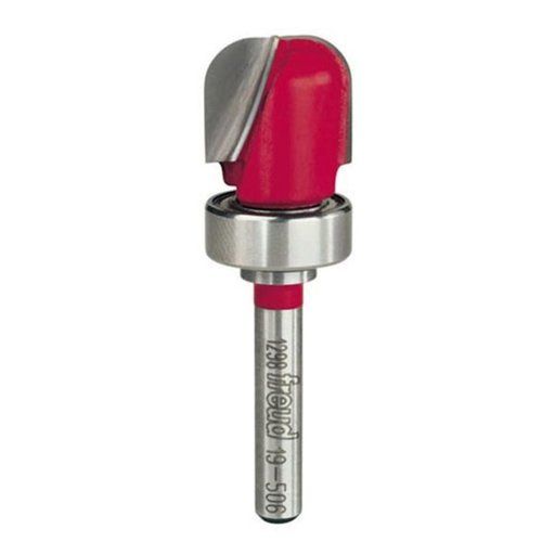 19-506 FREUD ROUTERRBIT  Dish Carving Router Bit with Top Bearing 1/4" SH 3/4" D 5/8" CL 1/4" R