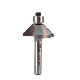 2292 Whiteside  Carbide Tipped 45 Deg. Chamfer, 1/4 Shank Router Bit