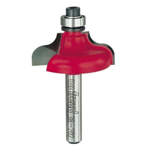 38-202 FREUD ROUTERBIT Ogee Router Bit with Fillet 1/4" Shank 1-1/4" D 1/2" CL 3/16" R