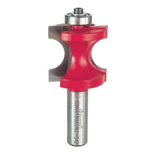 82-512 FREUD ROUTERBIT Half Round Router Bit with Bearing 1/2" Shank 3/8" R 1-5/16" CL