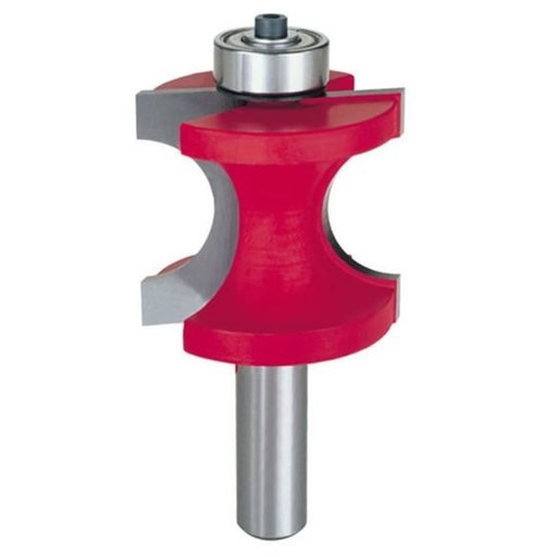 82-514 FREUD ROUTERBIT Half Round Router Bit with Bearing 1/2" Shank 1/2" R 1-19/32" CL