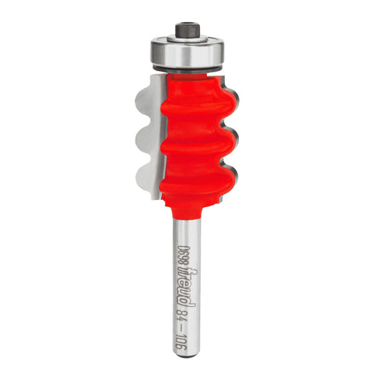 84-126 FREUD ROUTERBIT 1/8" Radius Triple Beading & Fluting Bit with 1/2" shank, 3" overall length