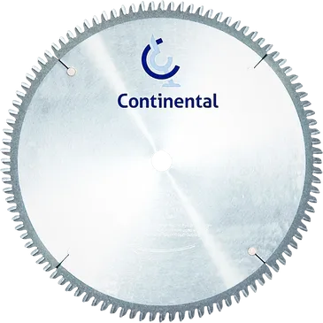 1280N Continental Saw Blade 12"x80 tooth 1" bore Triple Chip neg 5 deg.