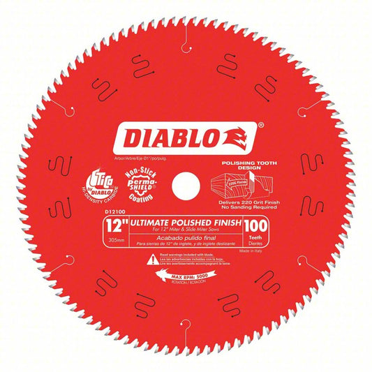 D12100X FREUD SAWBLADE 12" X 100 Tooth Ultimate Flawless Finish Saw Blade